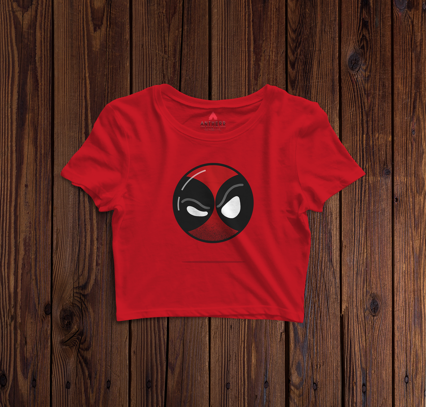 " DEADPOOL "- HALF-SLEEVE T-SHIRT RED