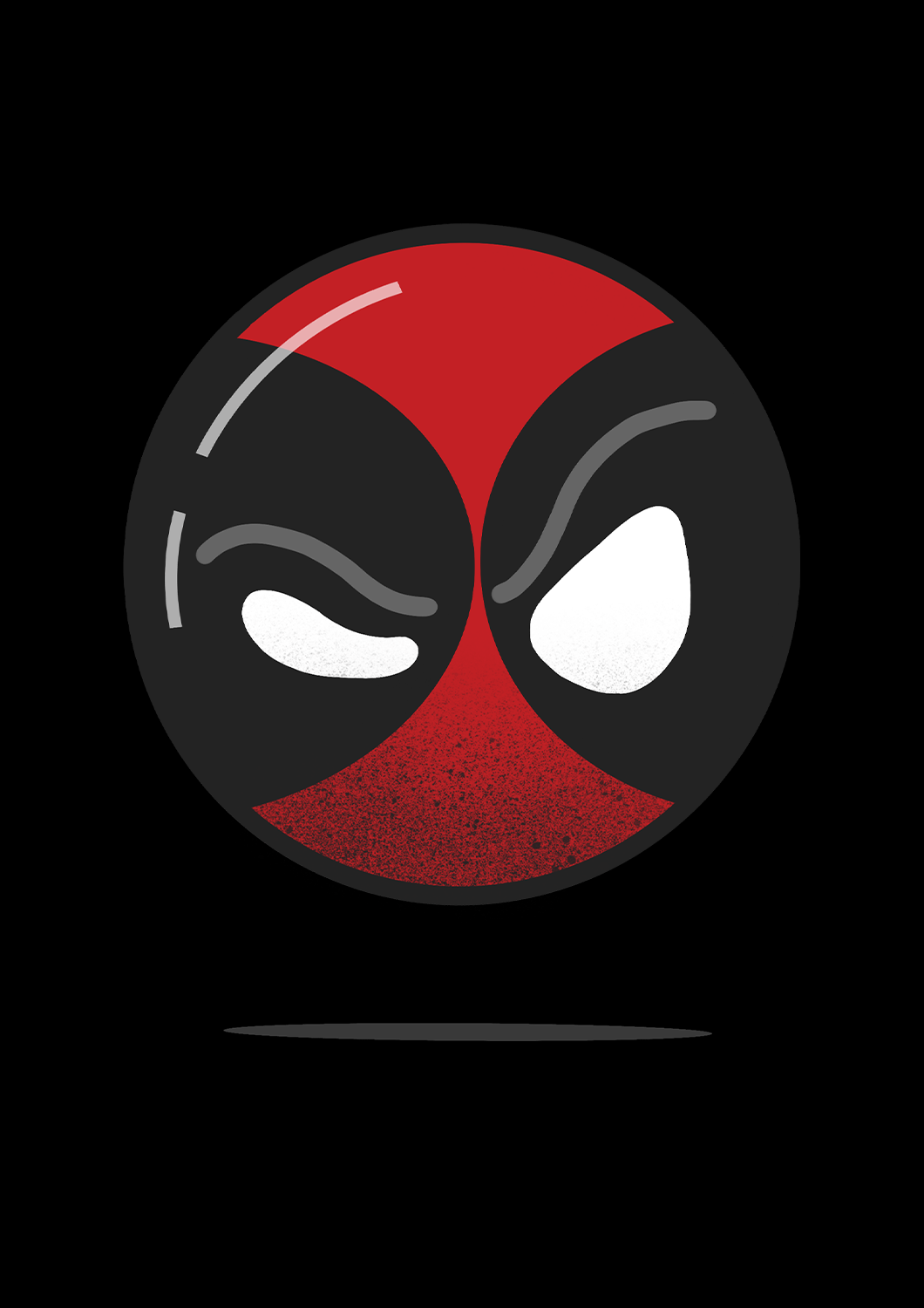 " DEADPOOL "- HALF-SLEEVE T-SHIRT