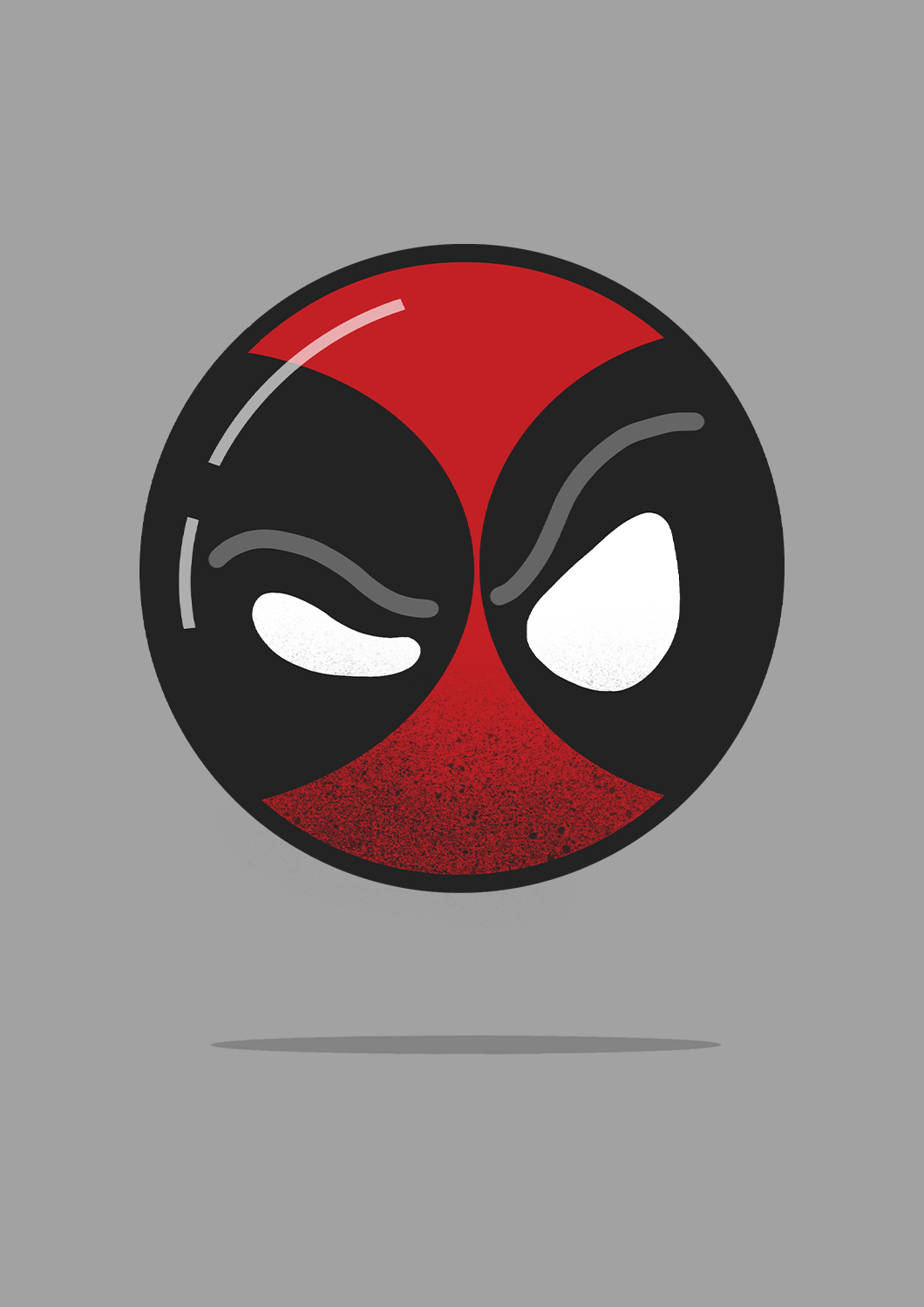 " DEADPOOL "- HALF-SLEEVE T-SHIRT