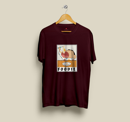 "FOODIE"- SHINCHAN : HALF-SLEEVE T-SHIRTS