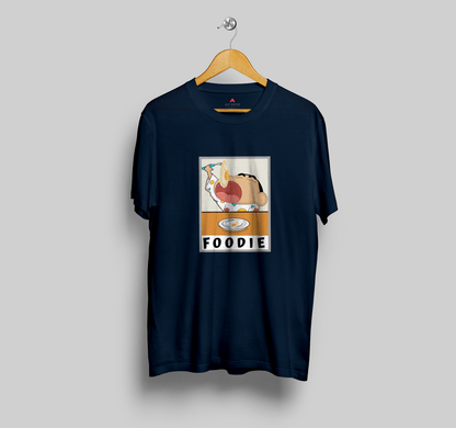 "FOODIE"- SHINCHAN : HALFSLEEVE T-SHIRTS