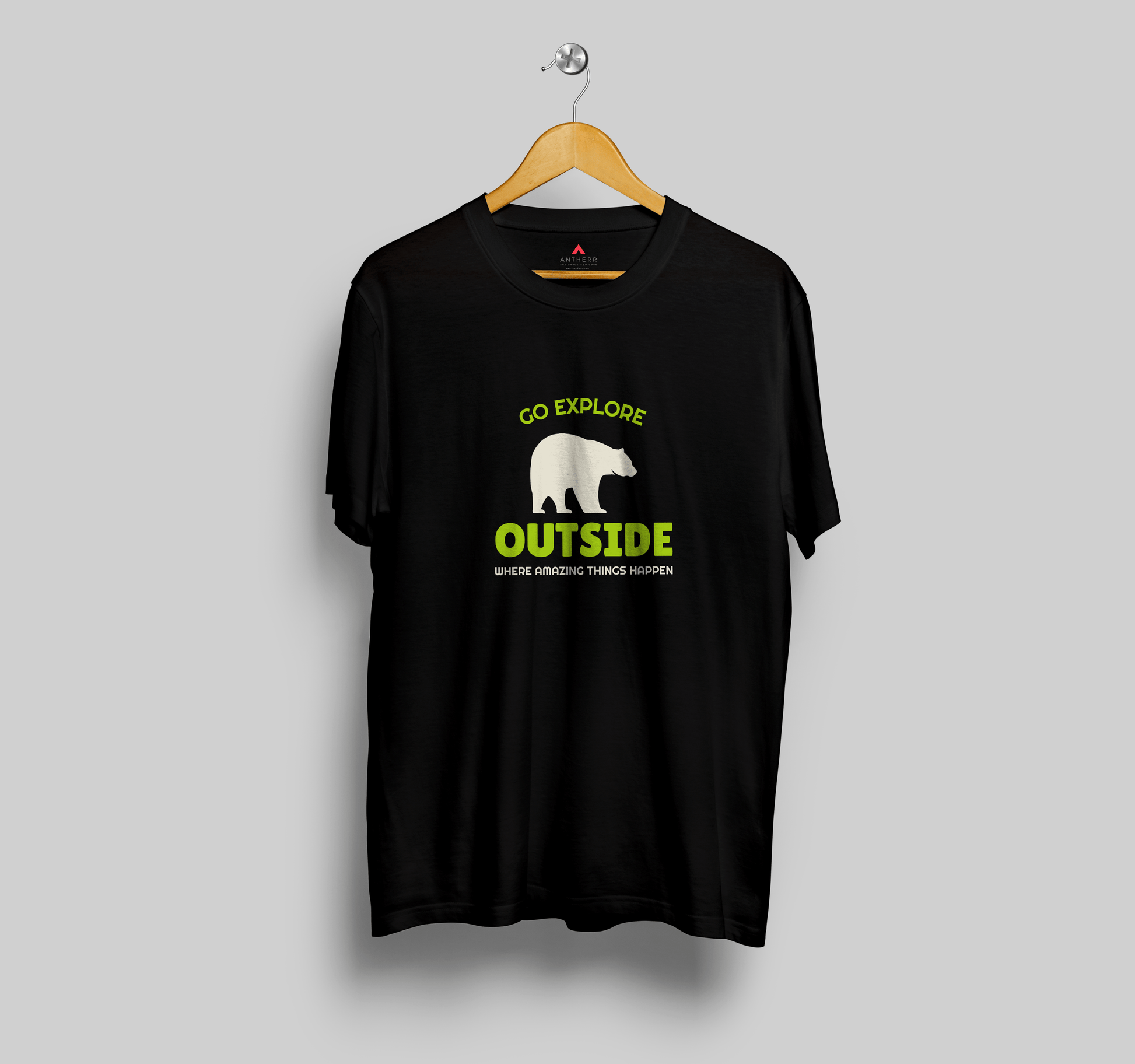 "GO EXPLORE OUTSIDE" - HALF-SLEEVE T-SHIRT'S