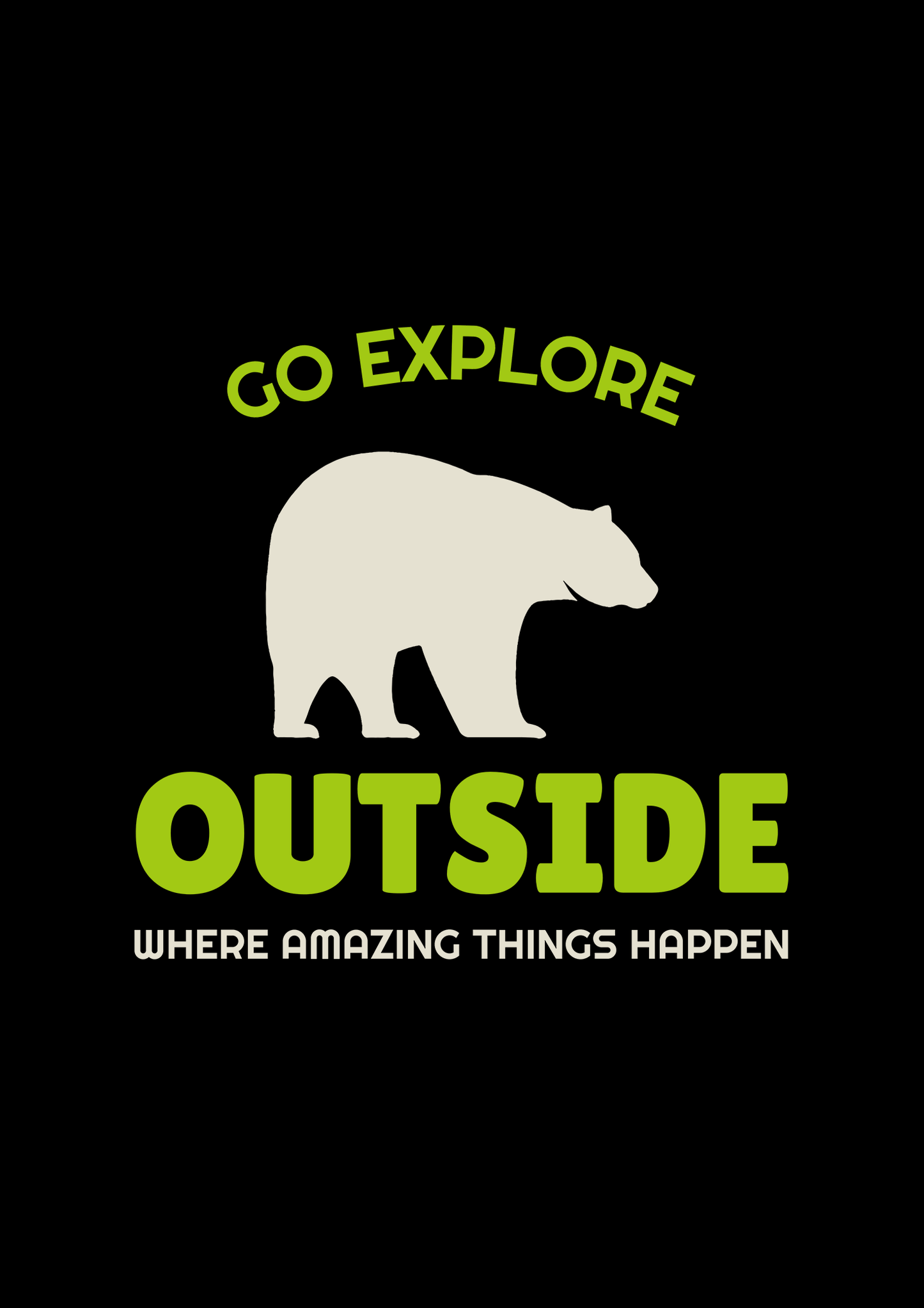 GO EXPLORE OUTSIDE- HALF-SLEEVE T-SHIRT