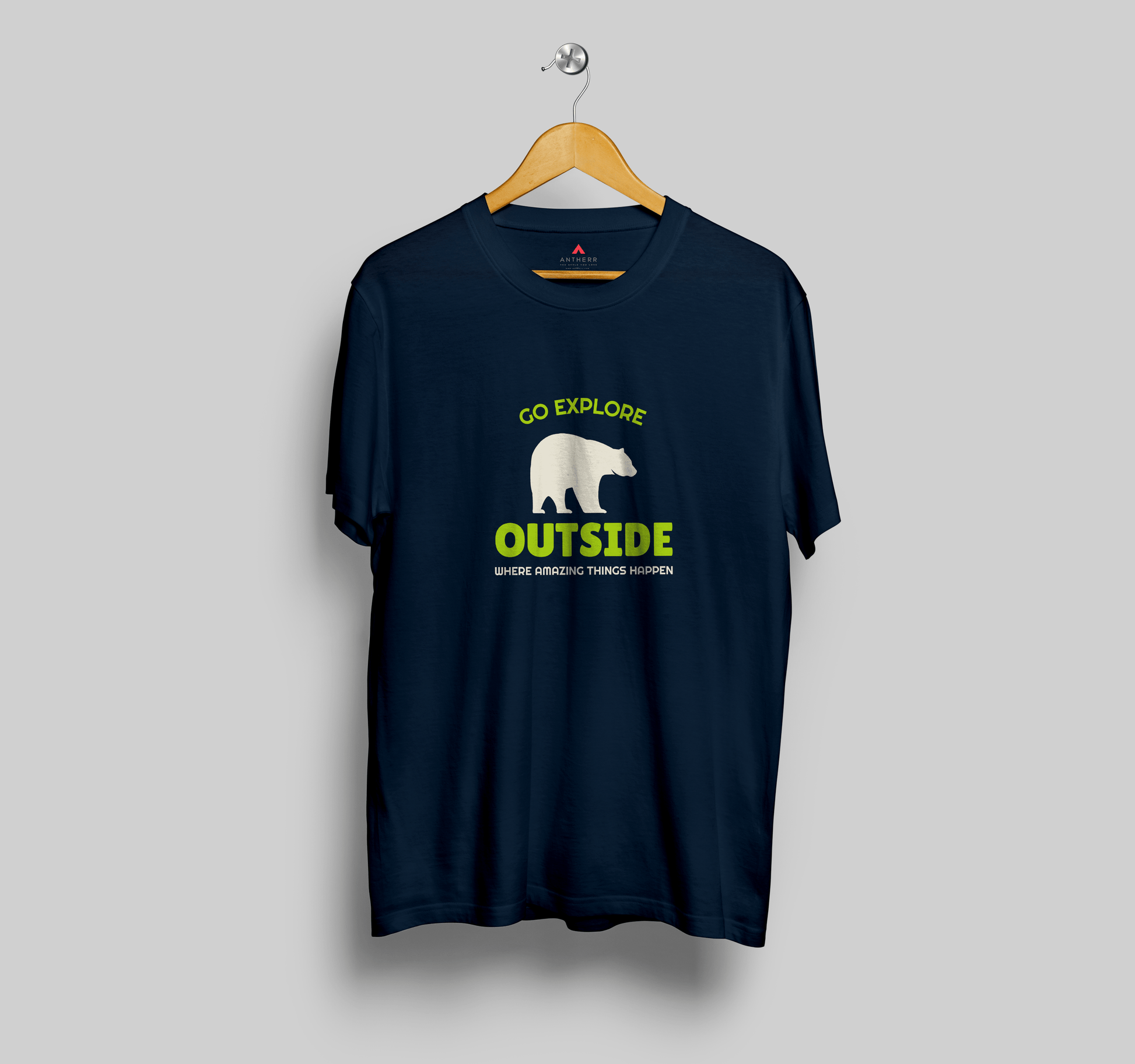 GO EXPLORE OUTSIDE- HALF-SLEEVE T-SHIRT