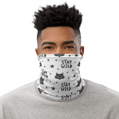 Stay Wild Fox Doodle Unisex Face Bandana