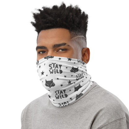 Stay Wild Fox Doodle Unisex Face Bandana