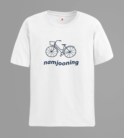Namjooning Bicycle Regular Fit T-shirts WHITE