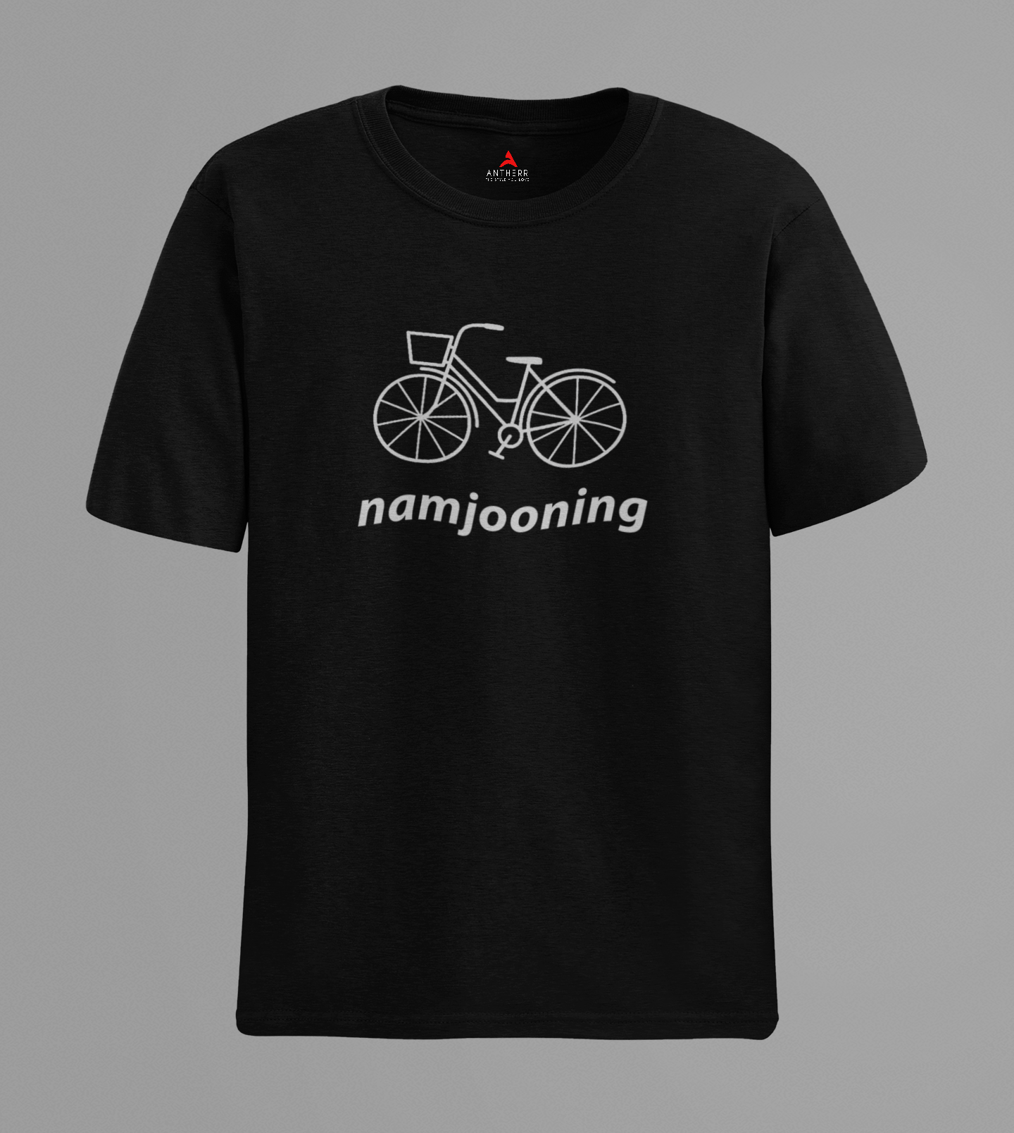 Namjooning Bicycle Regular Fit T-shirts BLACK
