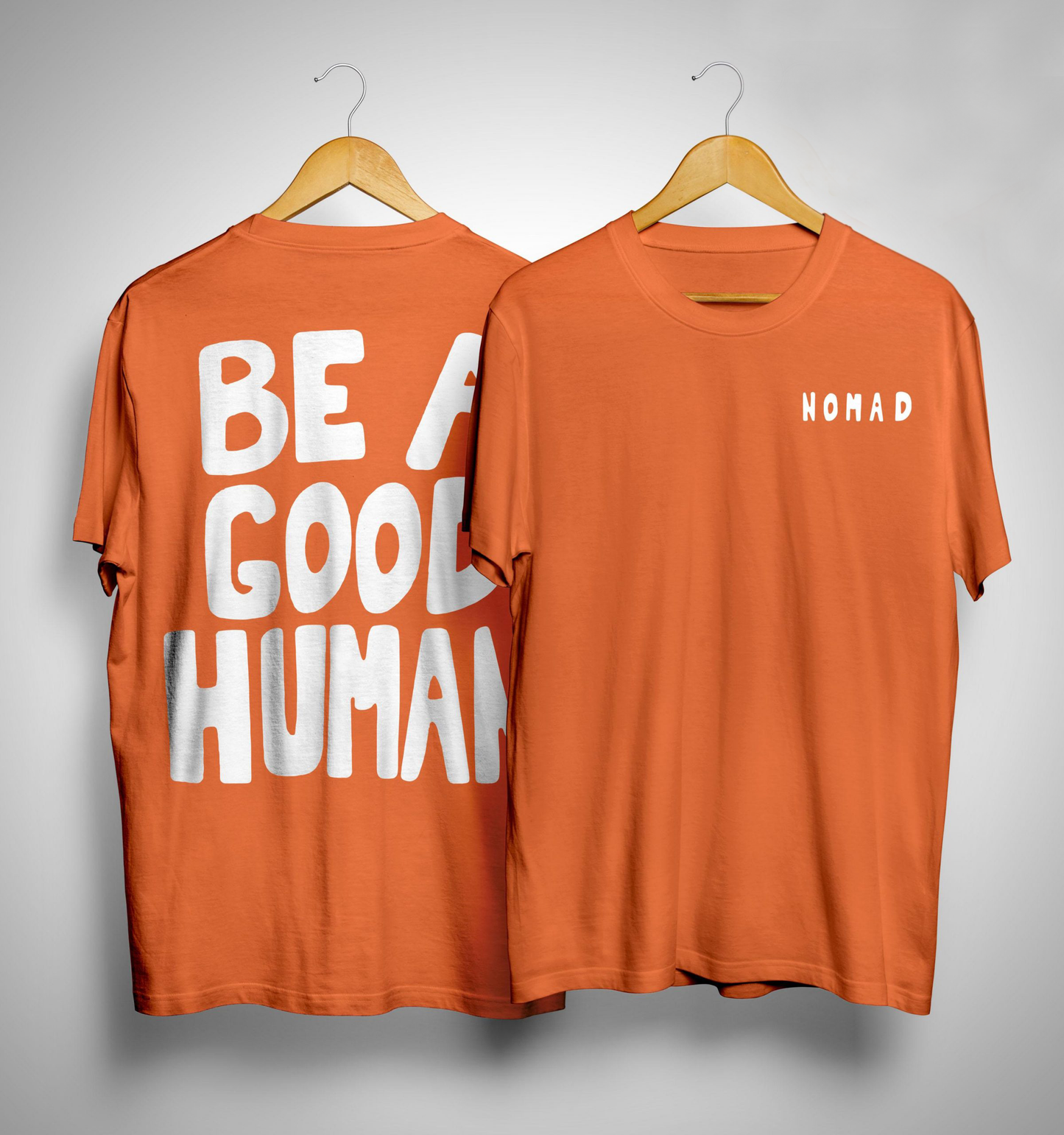 Be a good human- Nomad- Jimin BTS Regular Fit T-Shirts ORANGE