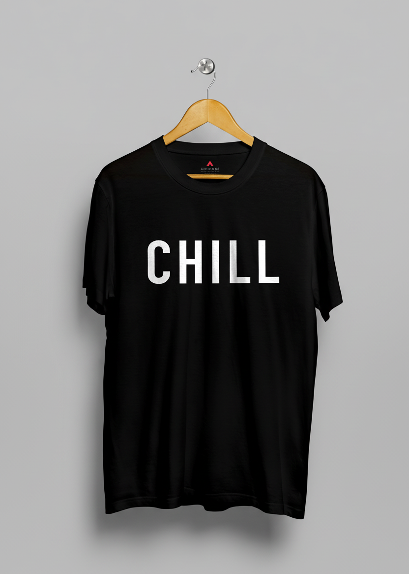 "CHILL" UNISEX HALF SLEEVE T-SHIRT