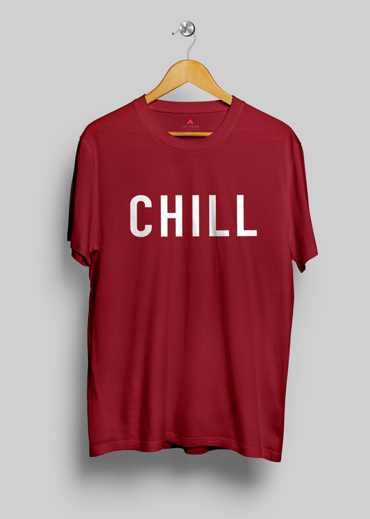 "CHILL" UNISEX HALF SLEEVE T-SHIRT