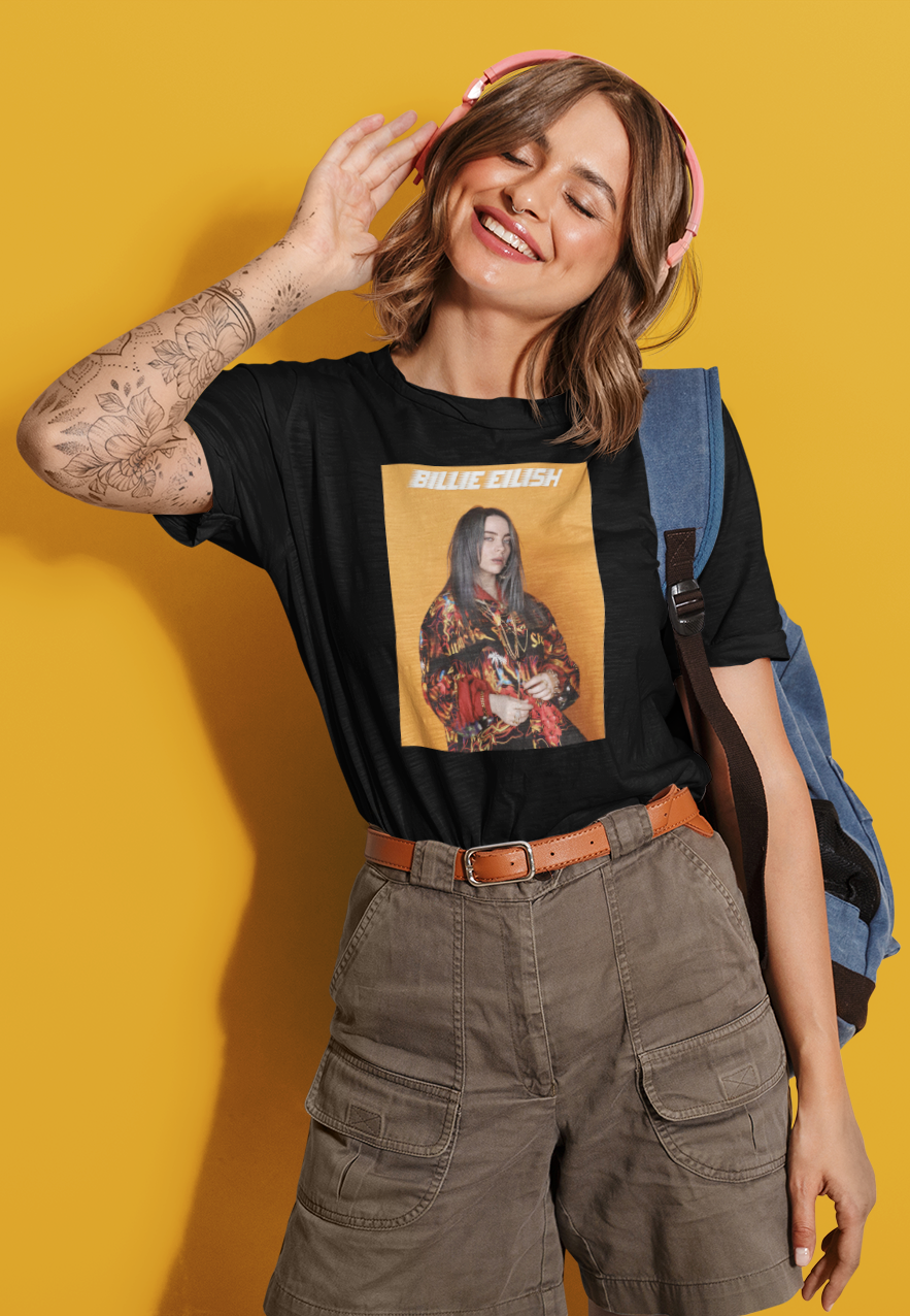 Billie Eilish : Aesthetic - Half Sleeve T-Shirts