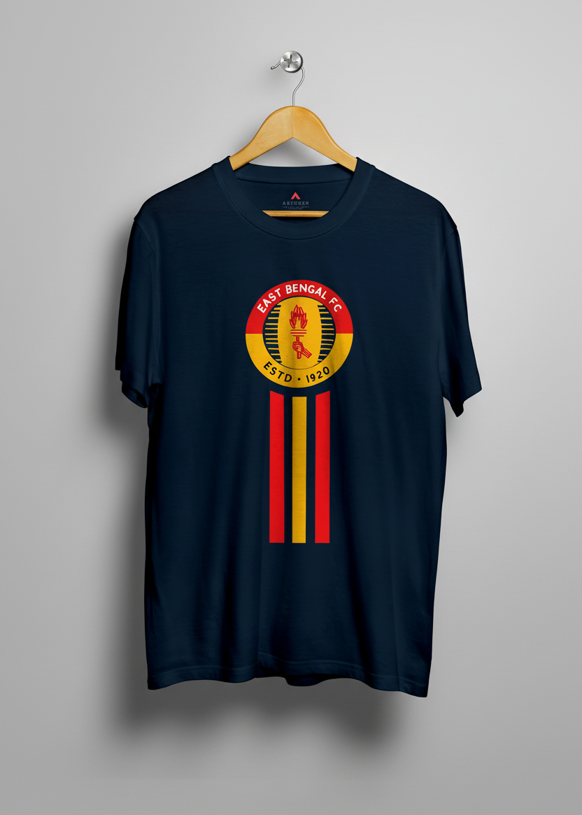 East Bengal Regular Fit T-Shirt | Antherr NAVY BLUE