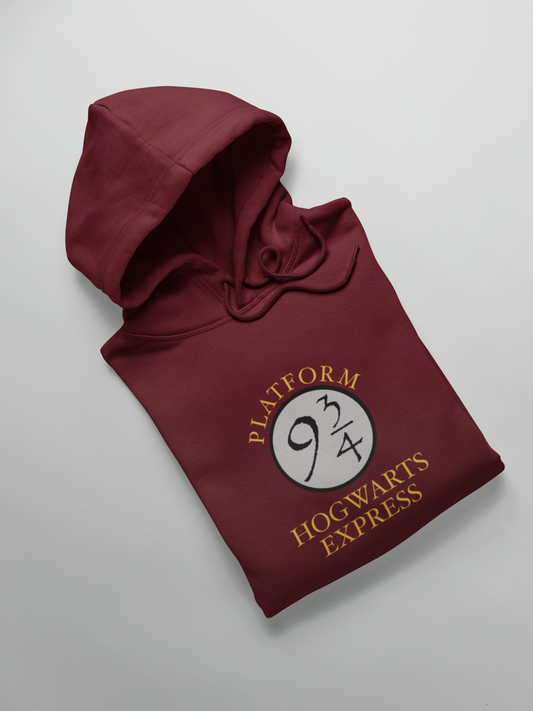 HOGWARTS EXPRESS : HARRY POTTER- WINTER HOODIES MAROON