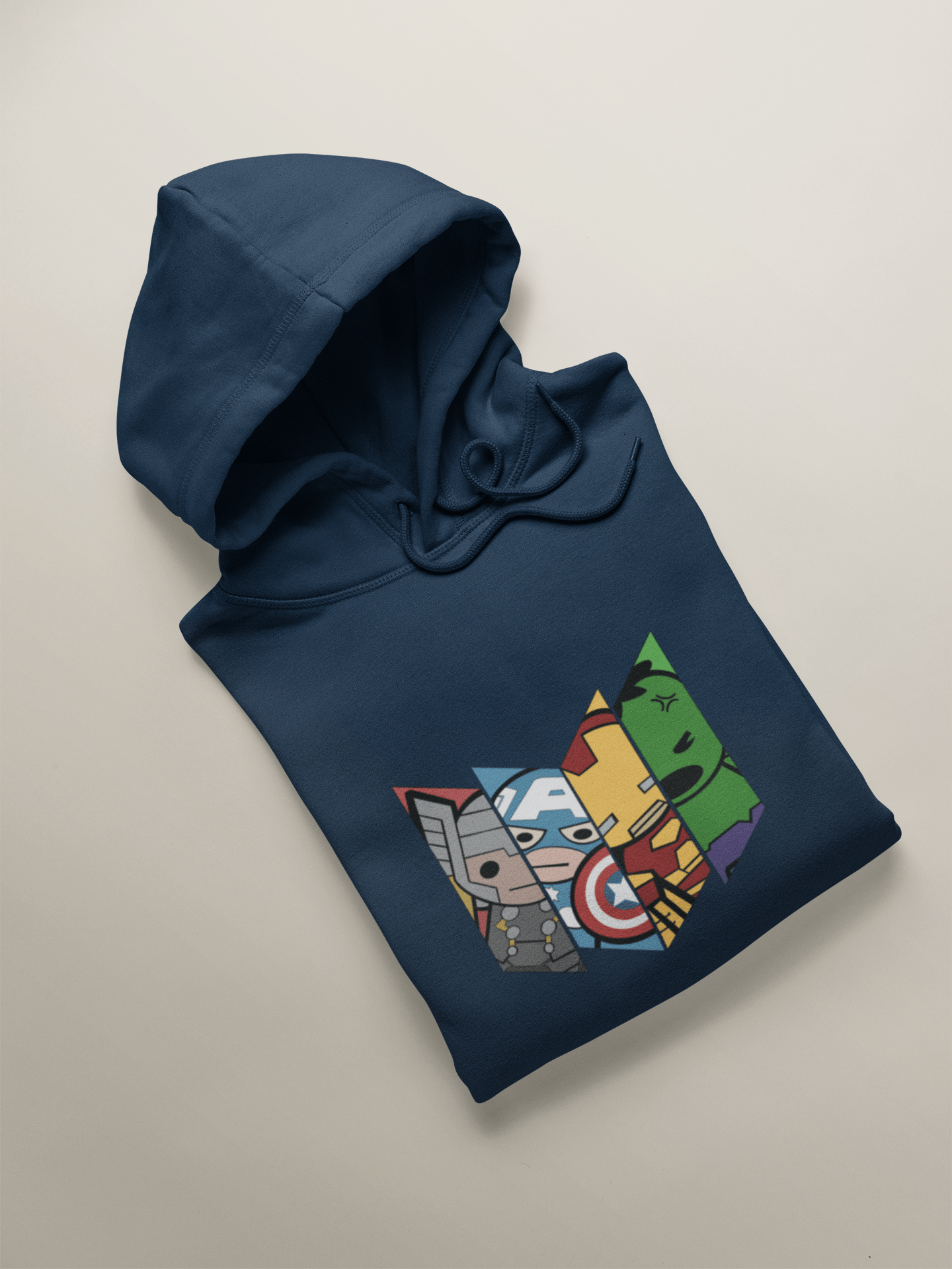 Chibi Avenger Squad - Winter Hoodies NAVY BLUE