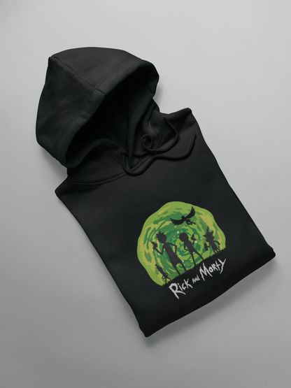 Rick & Morty - Winter Hoodies BLACK