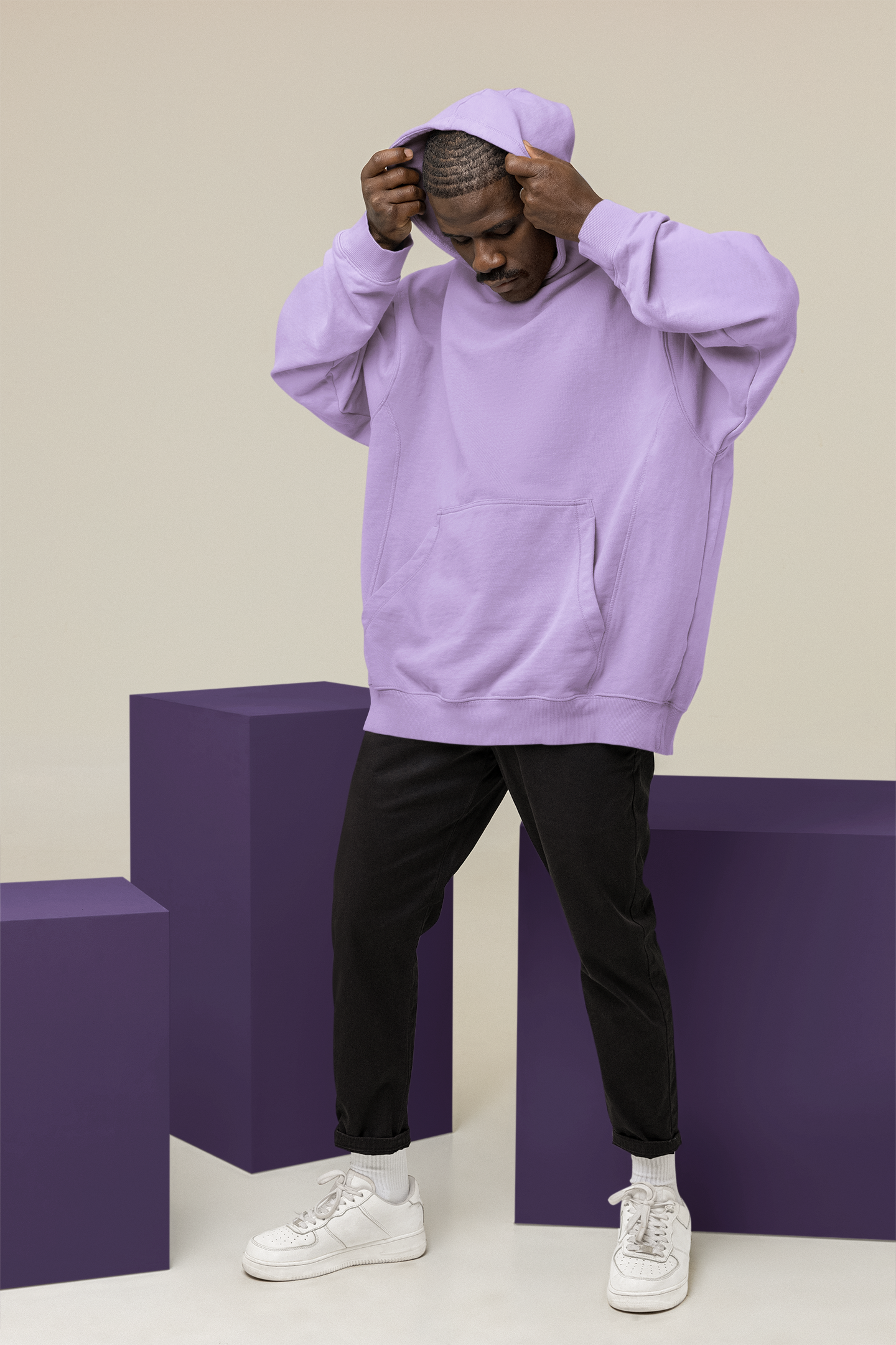 Basic Lavender Unisex Winter Hoodies