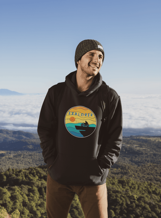 "EXPLORER" - WINTER HOODIES BLACK