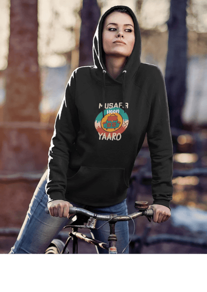 " MUSAFIR HOON YAARO " - WINTER HOODIES BLACK