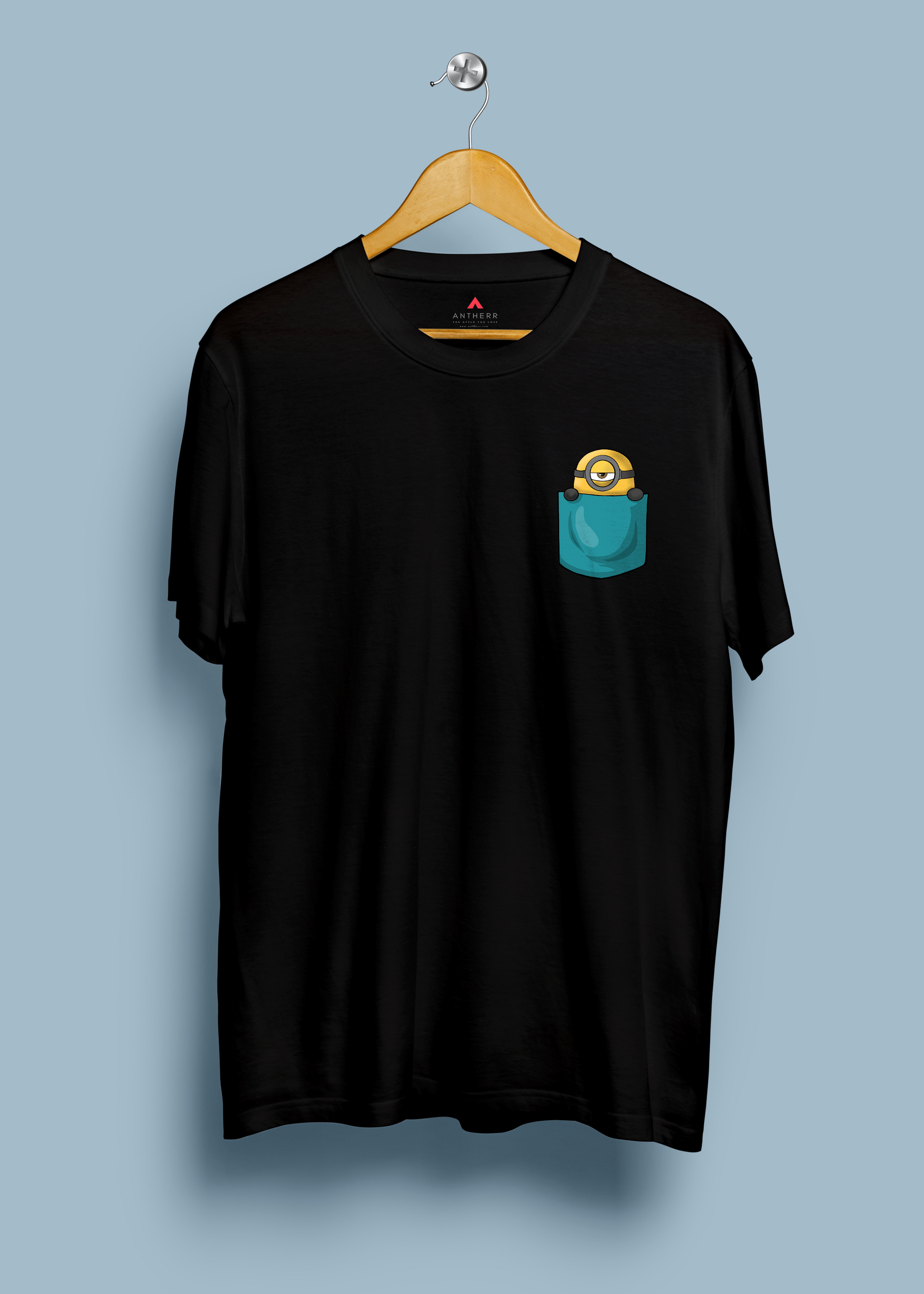 Minions Regular Fit T-Shirts BLACK