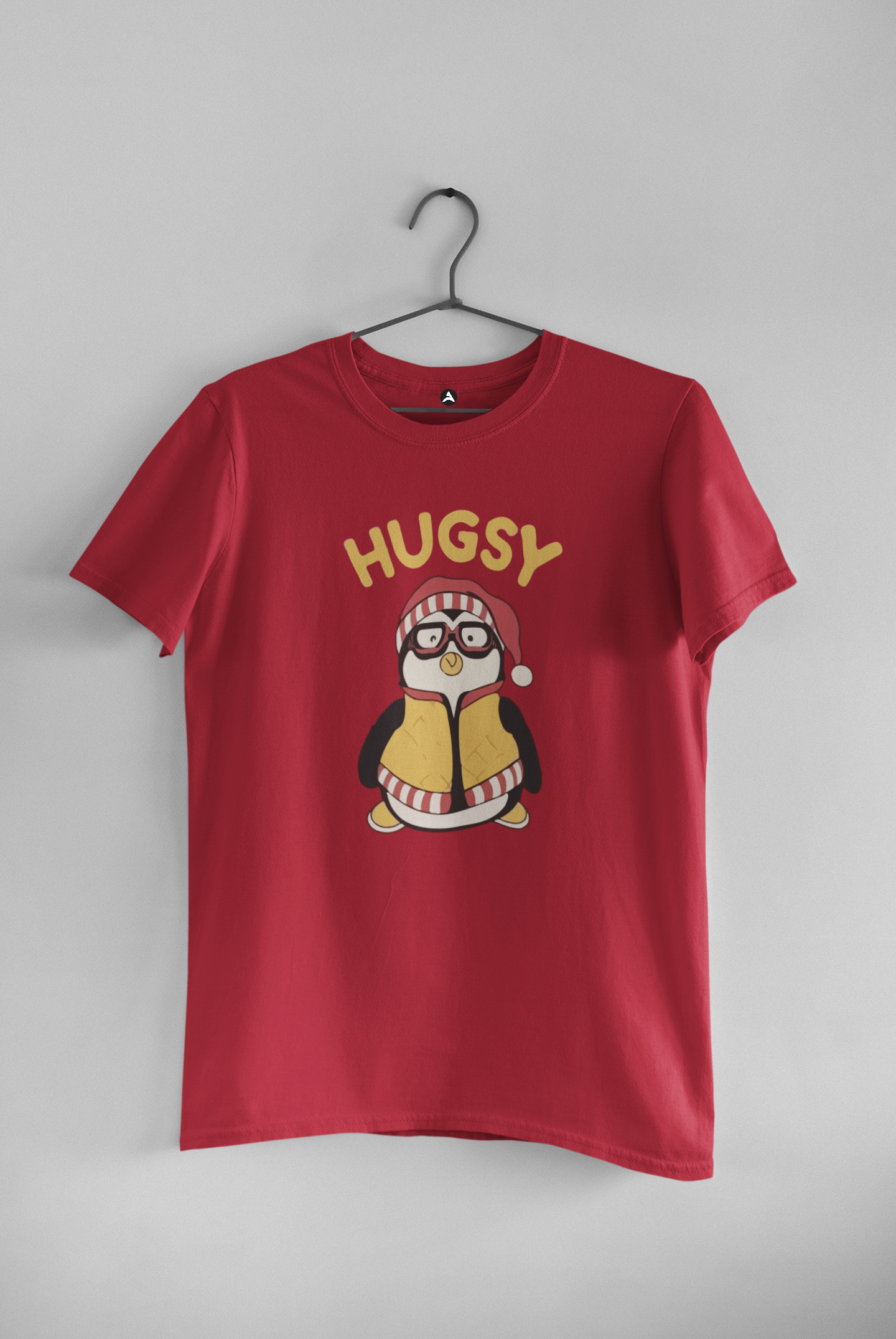 HUGSY: FRIENDS Unisex regular Fit T-Shirt RED