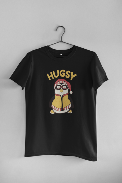 HUGSY: FRIENDS Unisex regular Fit T-Shirt BLACK