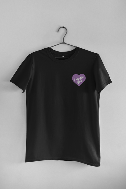 I Purple You: BTS Regular Fit T-Shirts BLACK