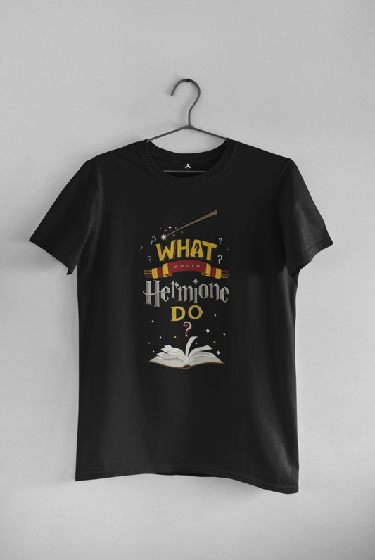 What Hermione Do? Unisex Regular Fit T-shirt BLACK
