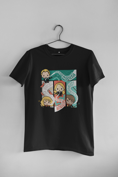SPELLS AND CHARMS Unisex Regular Fit T-Shirts BLACK