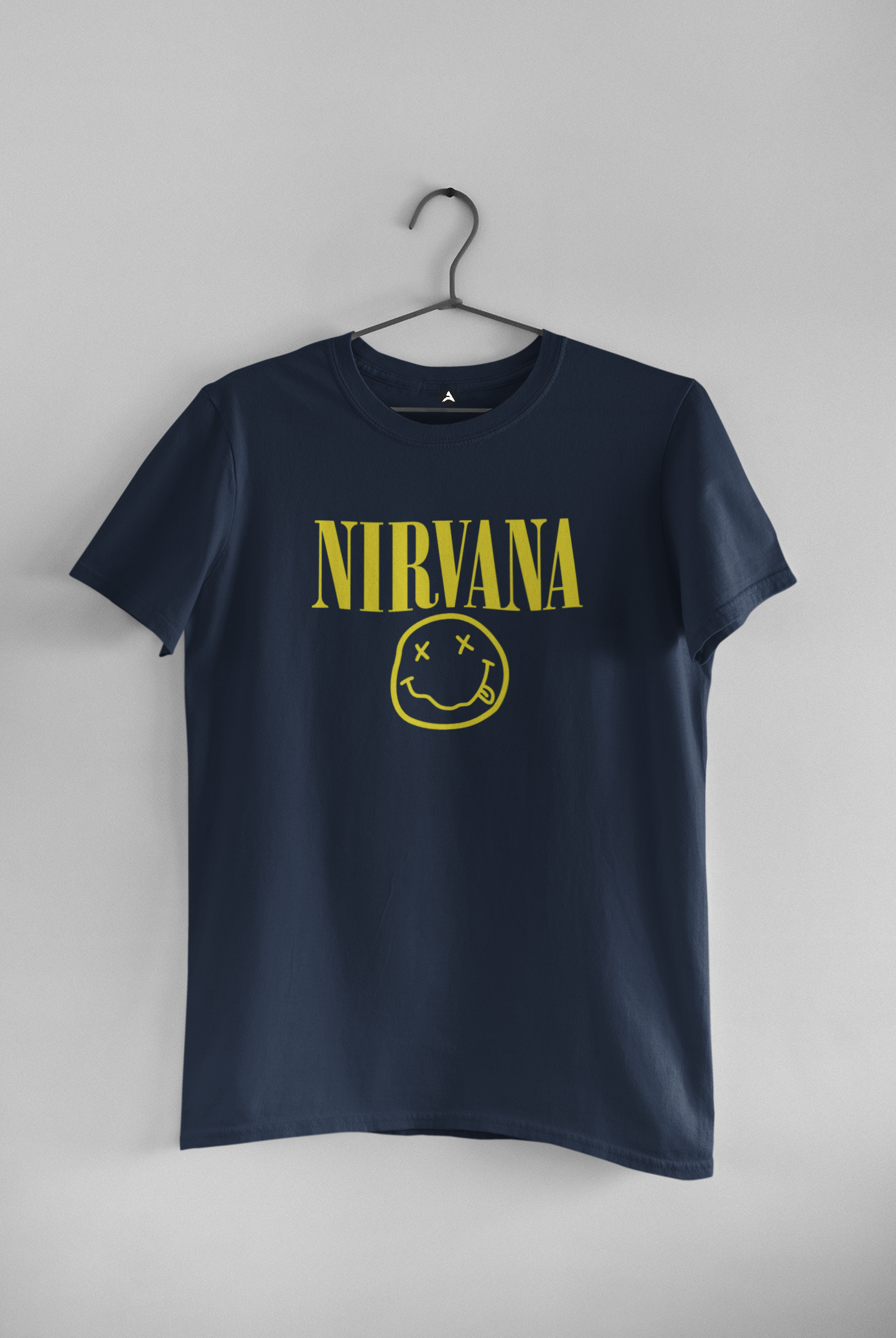 Nirvana - Unisex Regular Fit T-Shirts NAVY BLUE