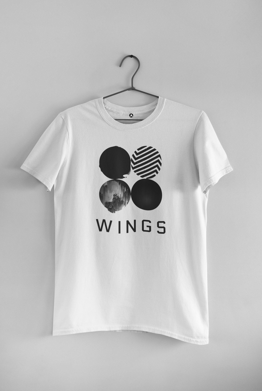 WINGS : BTS Regular Fit T-Shirts WHITE
