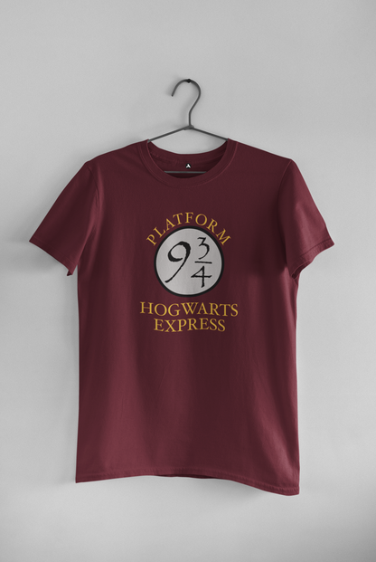 HOGWARTS EXPRESS Unisex Regular Fit T-Shirt MAROON
