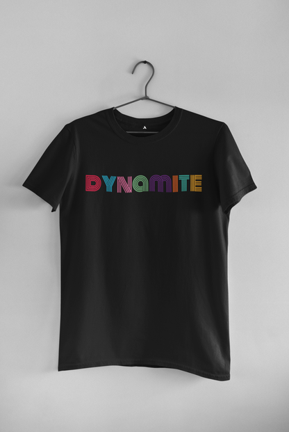 DYNAMITE : BTS - HALF-SLEEVE T-SHIRTS BLACK