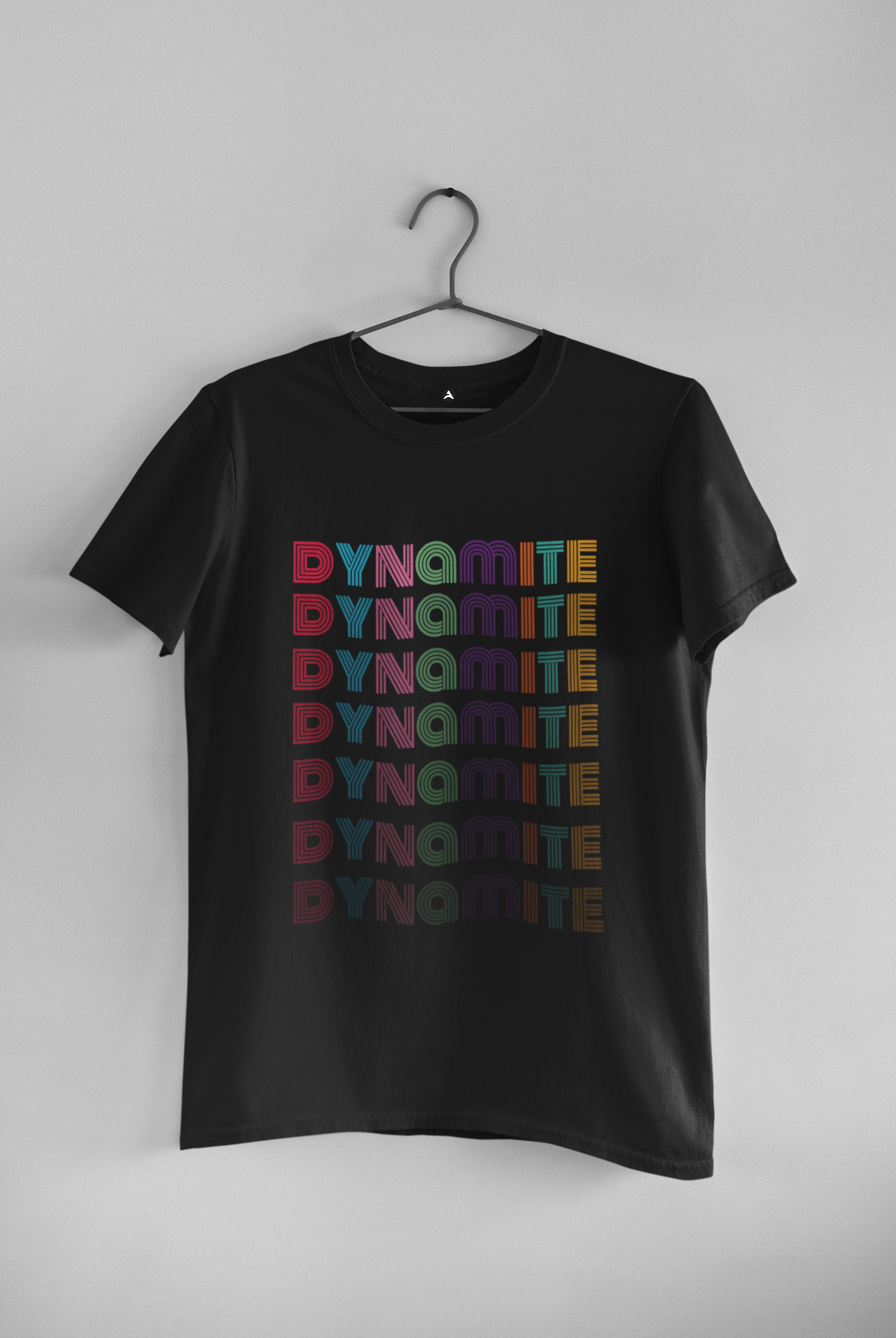 BTS DYNAMITE - HALF-SLEEVE T-SHIRTS BLACK