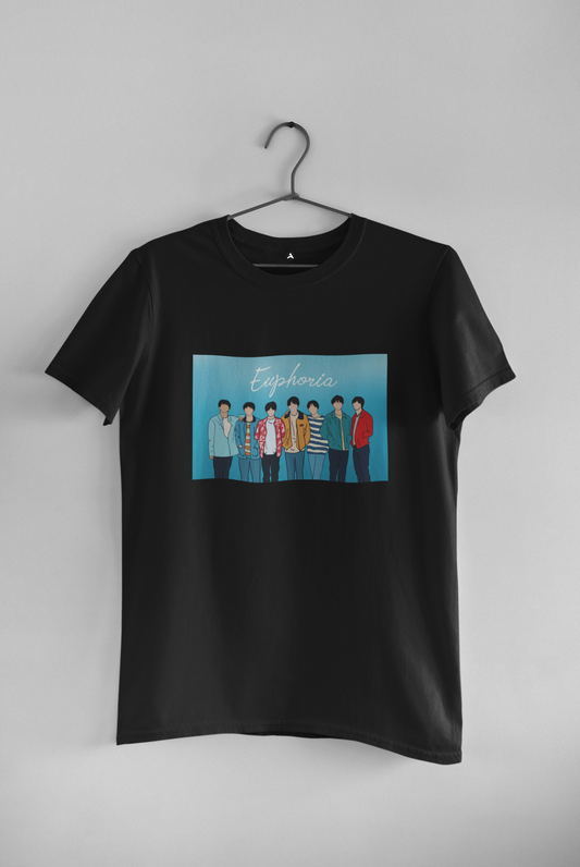 EUPHORIA : BTS - HALF-SLEEVE T-SHIRTS BLACK