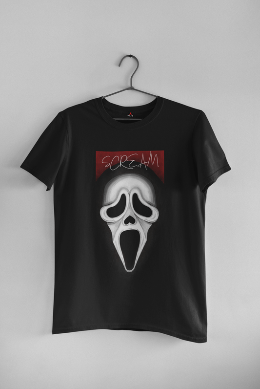 SCREAM Unisex Regular Fit T-shirt BLACK