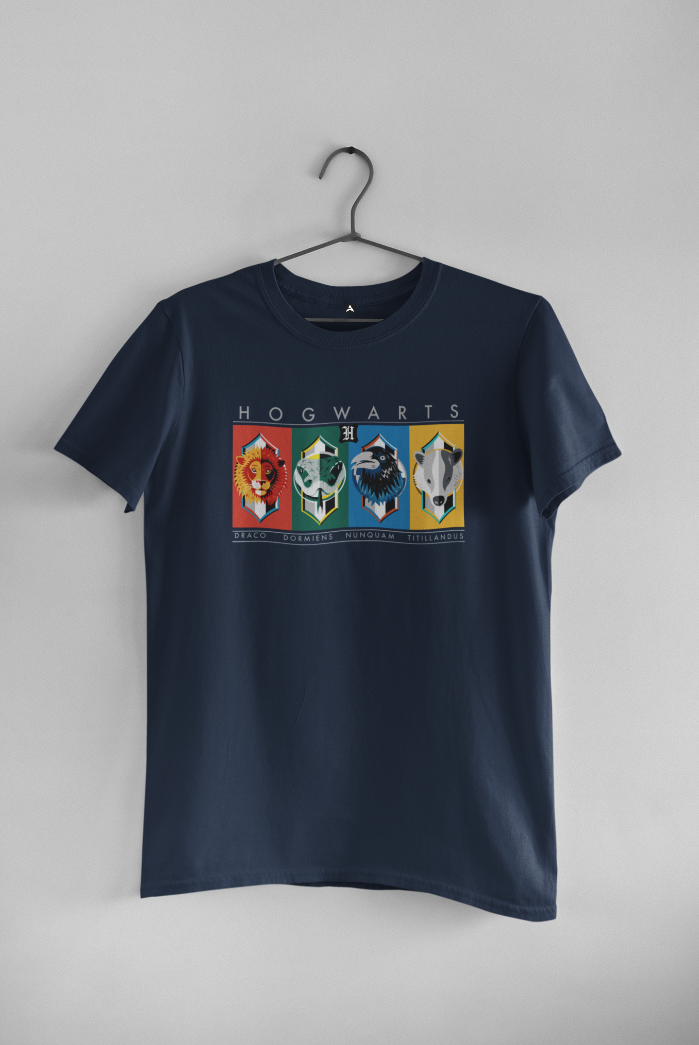 HOGWART'S HOUSE Unisex Regular Fit T-shirt NAVY BLUE