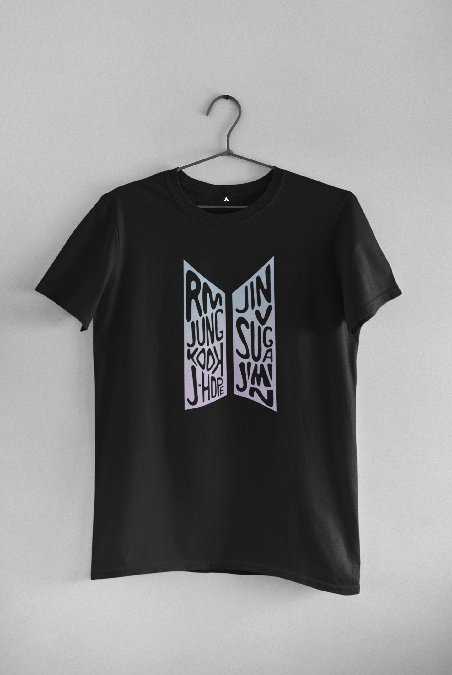 BTS SQUAD - HALF-SLEEVE T-SHIRTS BLACK