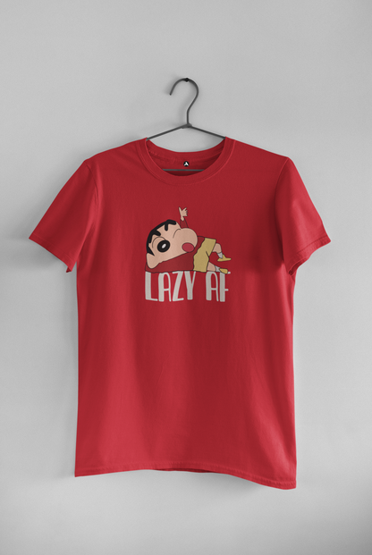 LAZY AF : SHINCHAN - HALF-SLEEVE T-SHIRTS RED