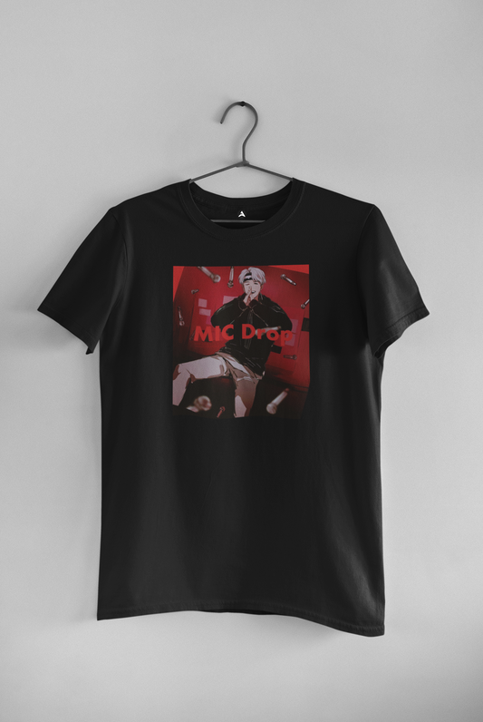 Mic Drop : BTS - HALF-SLEEVE T-SHIRTS BLACK