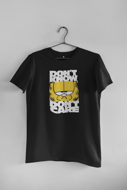 Don't Know, Don't Care- HALF-SLEEVE T-SHIRTS BLACK