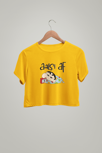 " AALSI AF " -HALF-SLEEVE CROP TOPS