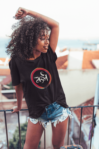 KARMA : HALF-SLEEVE T-SHIRTS BLACK