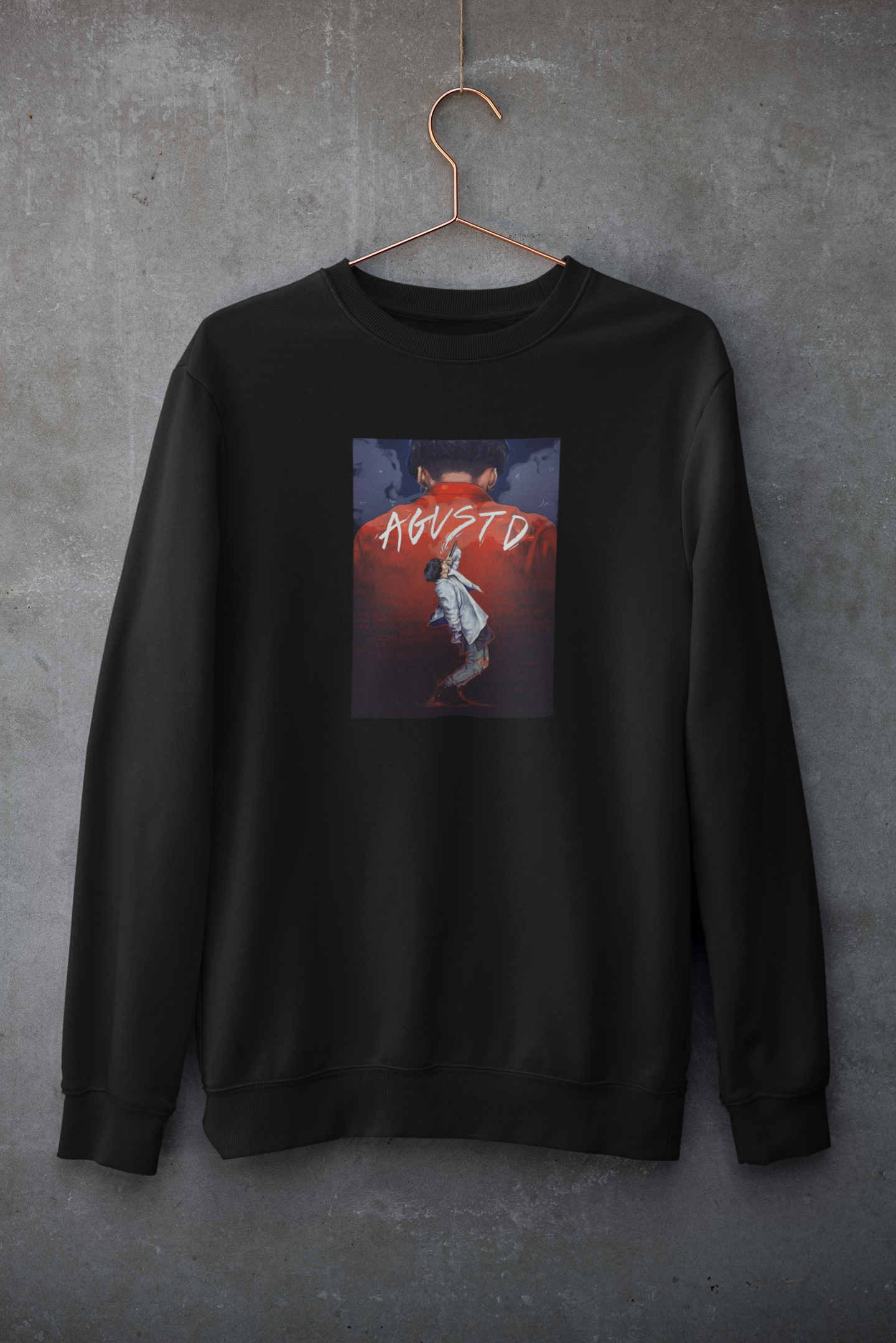 AGUST D : BTS - Winter Sweatshirts BLACK