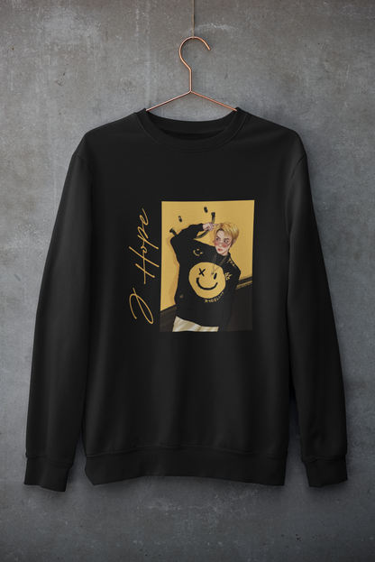 J HOPEUnisex Winter Sweatshirts BLACK