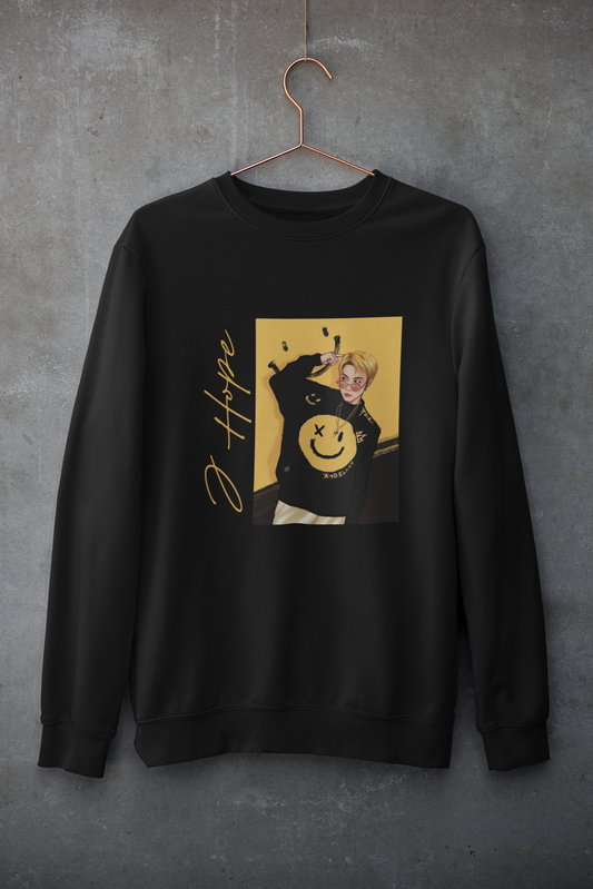 J HOPEUnisex Winter Sweatshirts BLACK