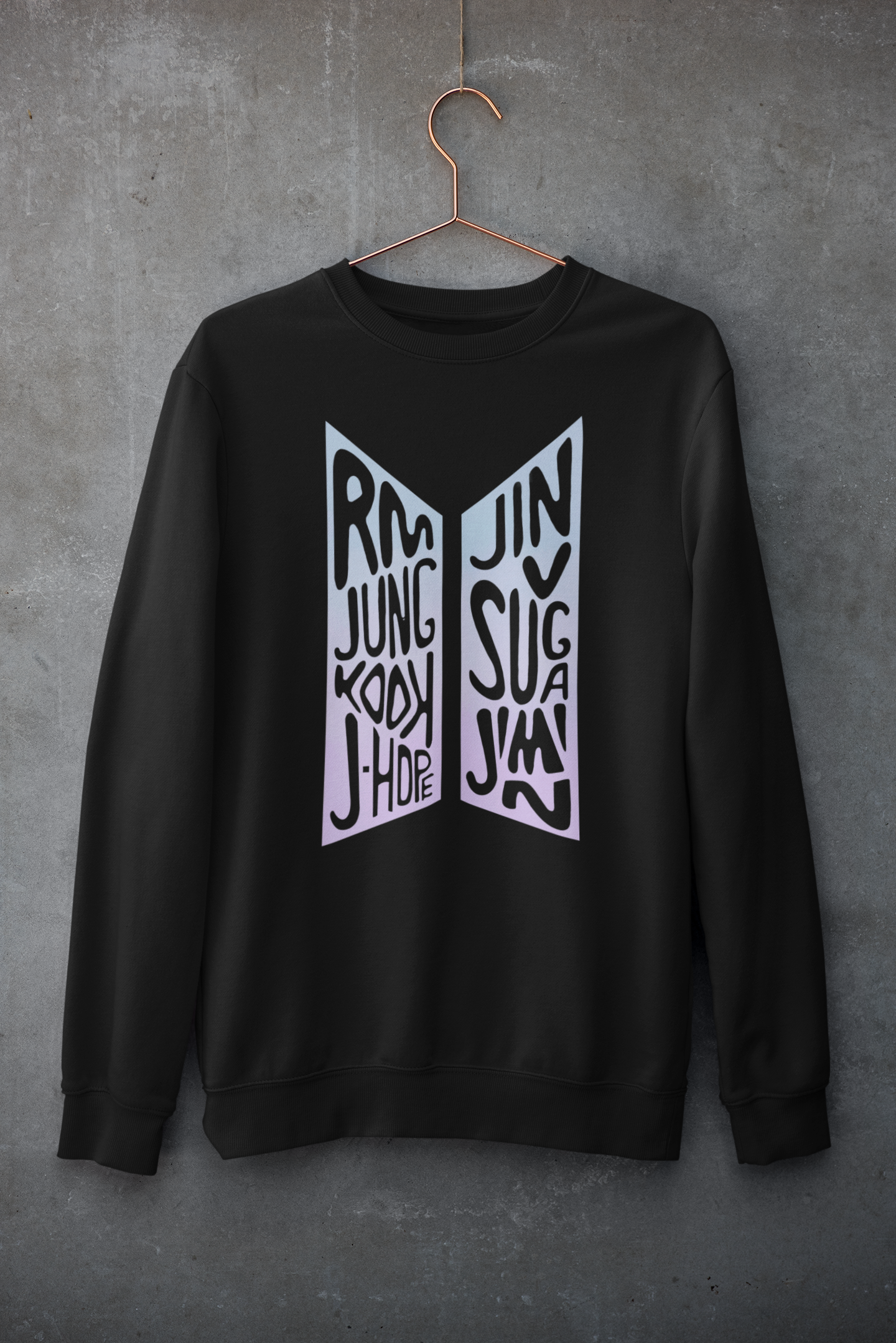 BTS Squad Winter Sweatshirts BLACK