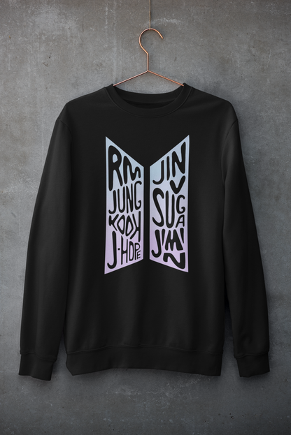 BTS Squad Winter Sweatshirts BLACK