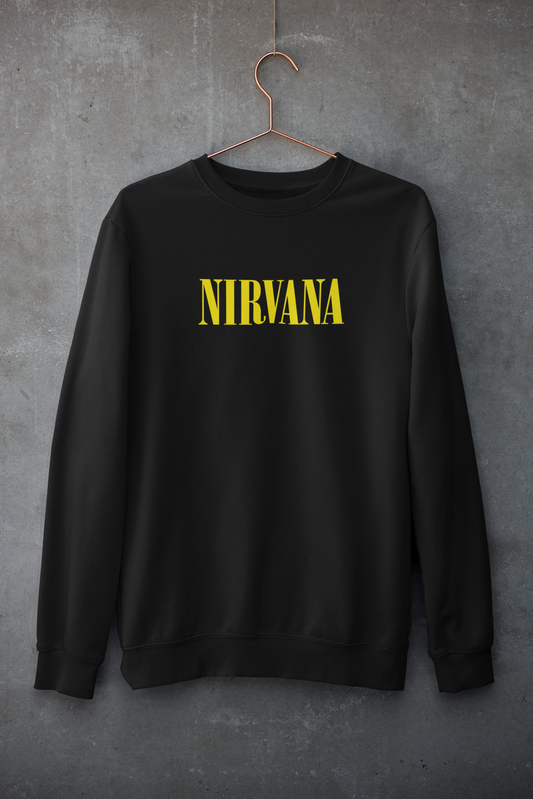 NIRVANA Unisex Winter Sweatshirts BLACK