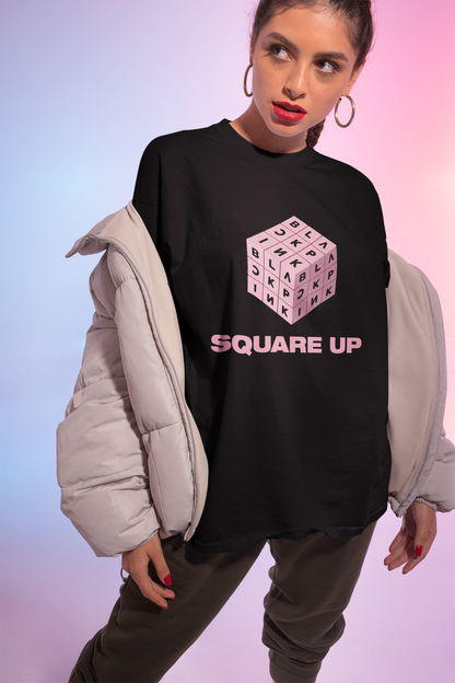 Square Up: Blackpink Unisex Regular Fit T-Shirts